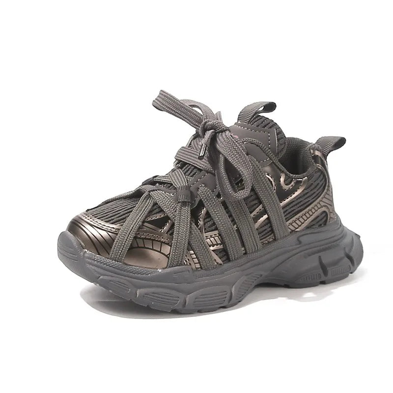 Children's Basketball Shoes Mesh Breathable Kids Sneakers for Girls Spring Autumn Boys Fashion Chunky Sneakers School Versatile