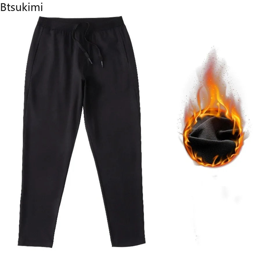 Outdoor Running Sports Pants for Men Spring Autumn Breathable Zipper Pockets Sweatpants High Elastic Quick Dry Basketball Pants