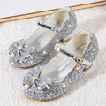 New Spring and Autumn Girls' High Heels Princess Dance Shoes Girls' Children's Shoes Shining Soft Leather Fashion Party Wedding