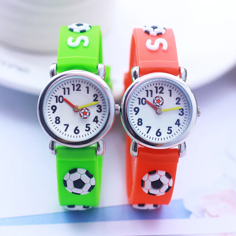 2026 children boys cartoon quartz watches kids students 3D football anime sports watches for birthday gifts relogio feminino