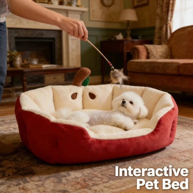 All Season Pet Bed Sofa for Small Dogs, Soft Warm Cat Bed Nest Comfortable Sleeping Bed for Bichon Frise Pet Supplies