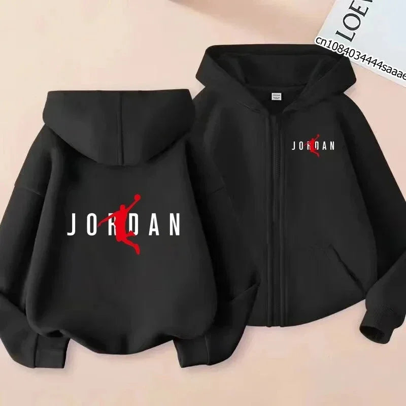 Boys Basketball Player Print 2Pcs Tracksuit Kids Hoodie + Jogger Pants Set Children Spring Autumn Casual Sports Outfit
