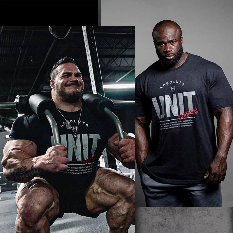 Men's fitness sportswear - 100% cotton high-quality loose and comfortable T-shirt
