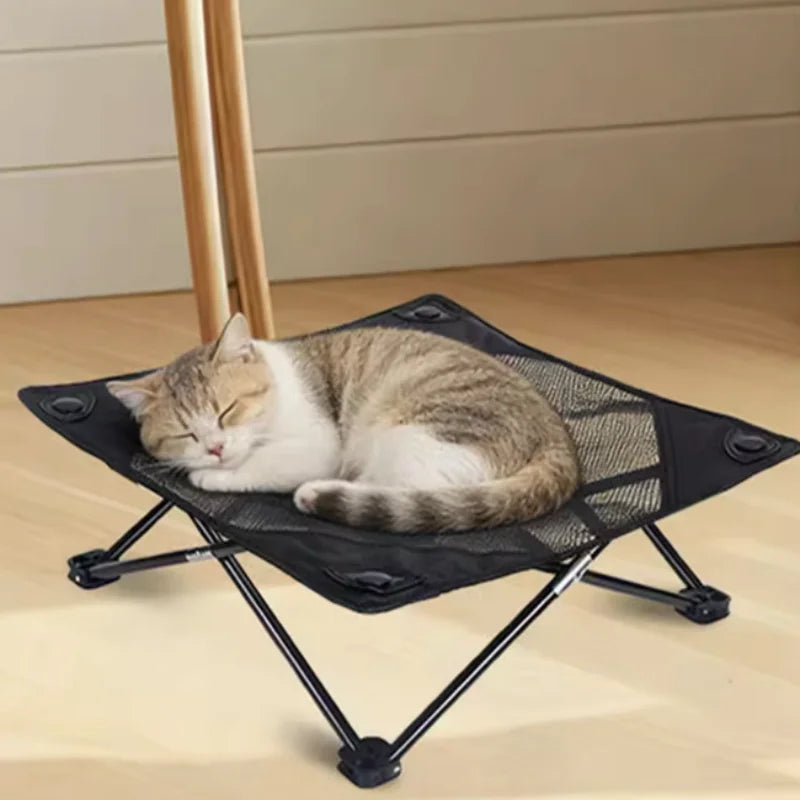 Foldable Pet Travel Bed Soft Sleeping Nest Cushion All Seasons Indoor Outdoor Small Medium Pets Portable Travel Bed