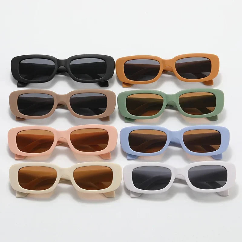 Children Cute Vintage Frosted Rectangle Sunglasses Outdoor Girls Boys Sweet Sun glasses Protection Classic Kids eyewear UV400