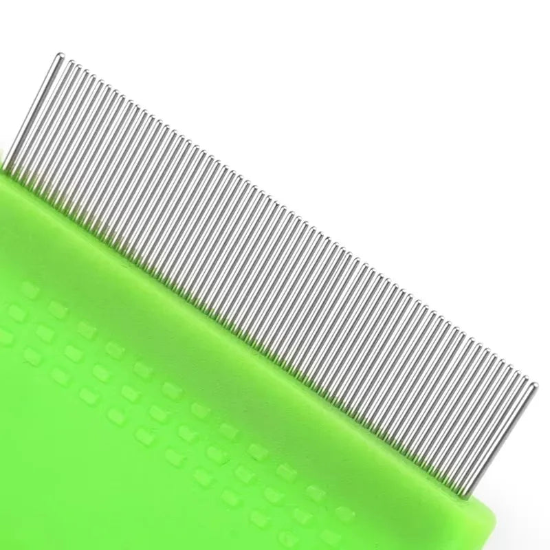 1pc Pet Grooming Fine Tooth Comb Detangling Brush Flea Lice Remover Pet Cleaning Tool