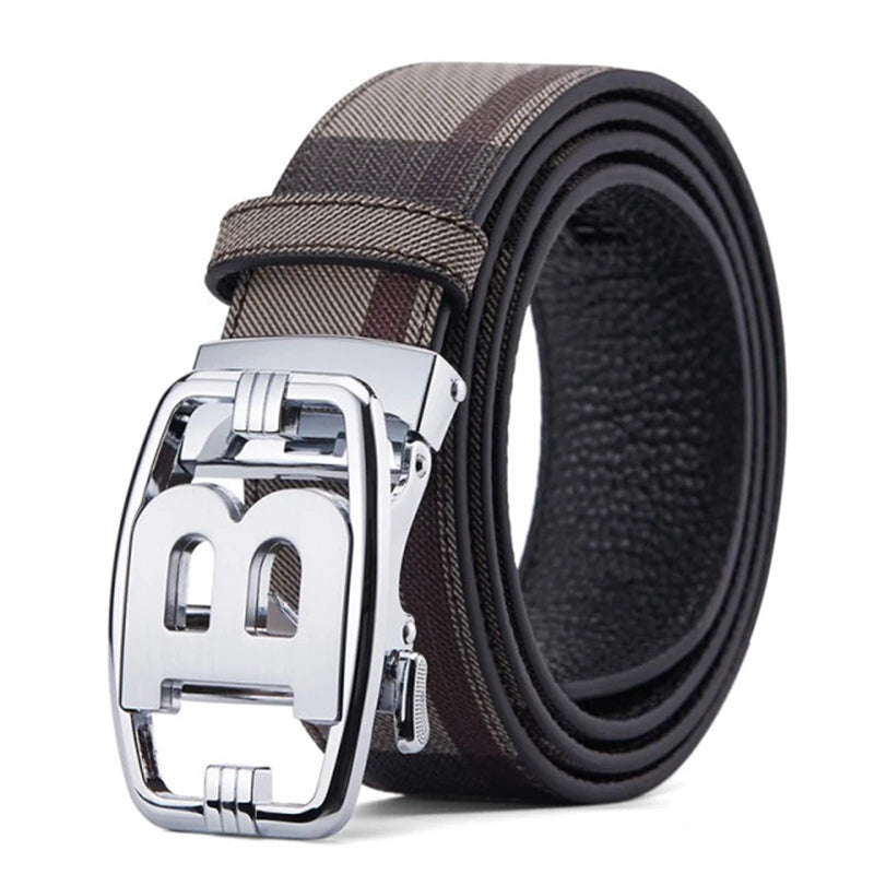 Men's Belt Designer High Quality Genuine Leather Belts Male Metal Automatic Buckle Casual Fashionable Belt For Men Jeans