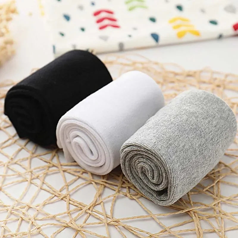 Knee High Socks Kids Boys Girls Long Tube Socks for School Uniform Children White Socks Long Student
