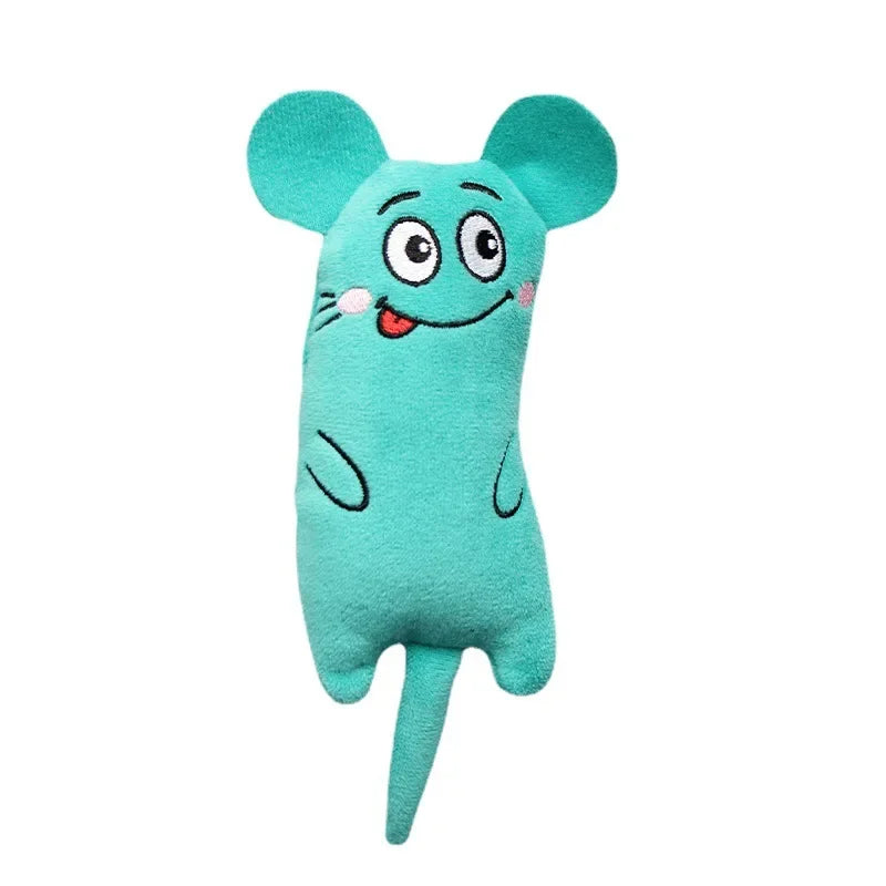 Pet Kitten Chewing Toy Funny Cute Plush Toy Teeth Grinding Catnip Cat Toys Interactive Claws Thumb Bite Cat Mint For Cats Hot