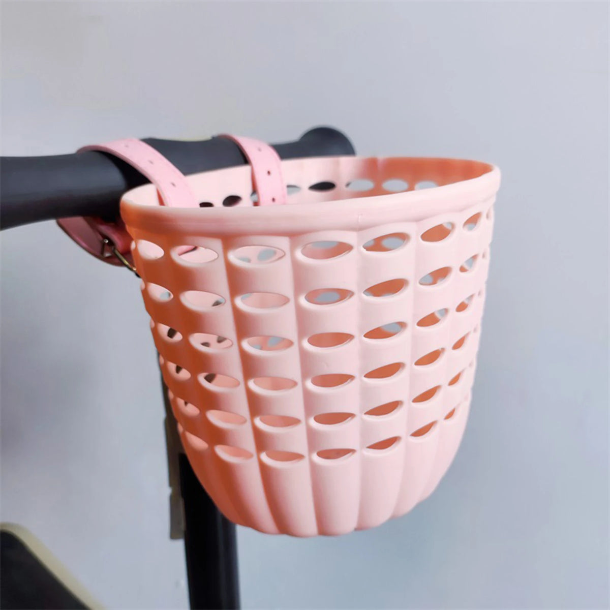 Children's Plastic Bike Basket with Installation Buckle Bike Hanging Basket for Kids Holiday Birthday Gift