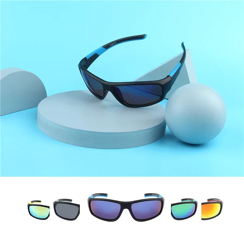 Kenbo Kids Boy Sport Goggles Sunglasses Child Cycling Glasses Girl UV400 Outdoor Mirror Eyeglass For Gift With Case Age 3-10