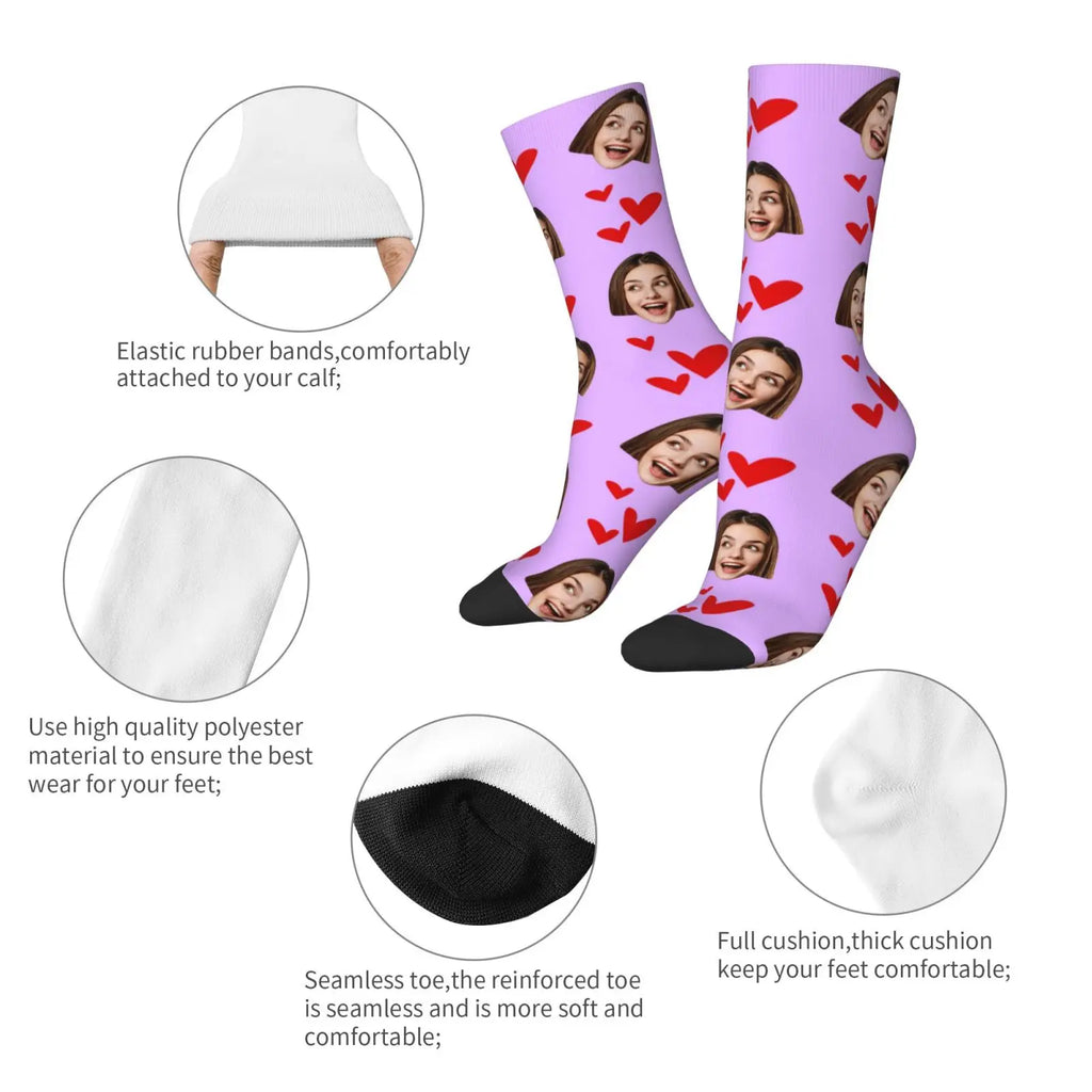 Custom avatar socks for men and women custom photo socks DIY personalized picture socks photo socks personalized gifts