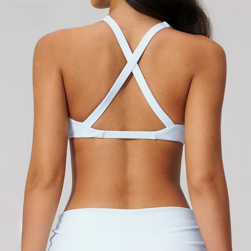 Women's Sports Bra Brushed Women Underwear Nude Feel Fashionable For Sports Running Fitness Yoga Sportswear Woman Gym Activewear