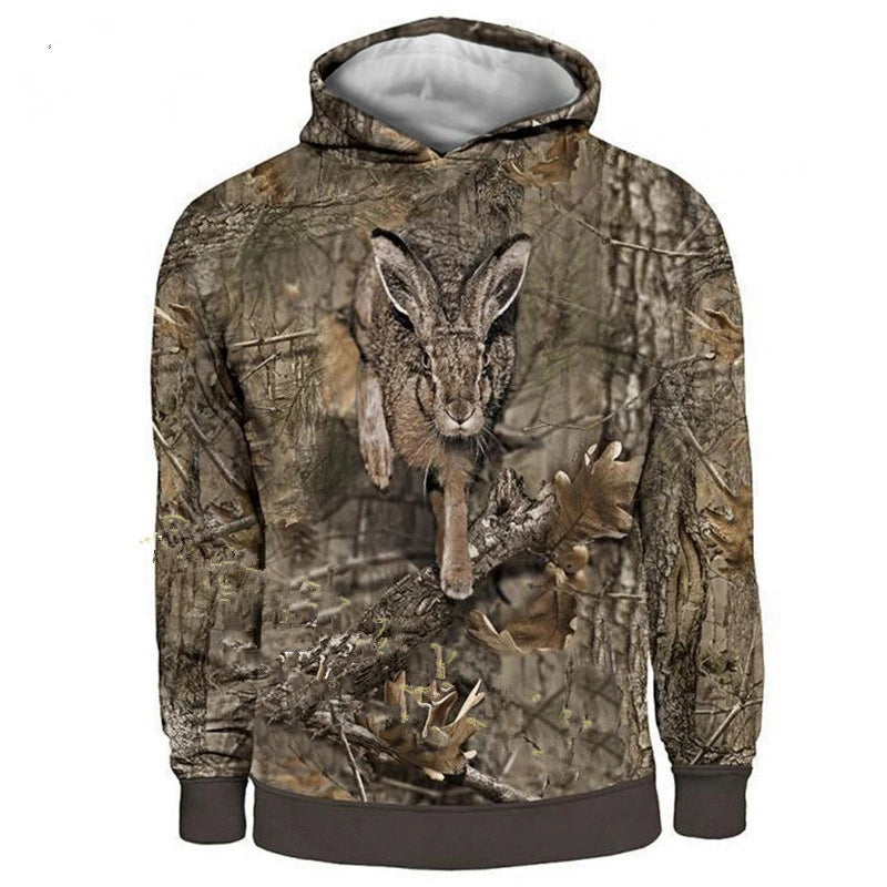 Men's Hoodies Hunting Graphic Camo 3D Printed sweatshirts clothing Harajuku Fashion Hooded Autumn Long Sleeve Hoodie for Men