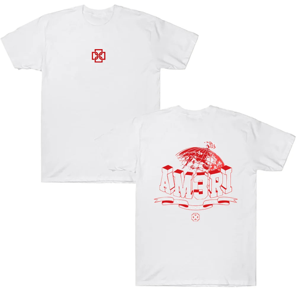 Duki Remera Irema DUKI AM3RI Graphic T Shirts Men Fashion Oversized Short Sleeve Tops Streetwear Unisex High Quality Cotton Tees