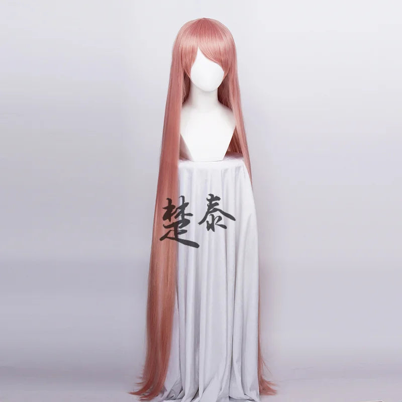 60inch 150cm Long Women Cosplay Wigs 5 Colors Straight Black White Silver Grey Brown Pink Synthetic Hair Halloween Party Role