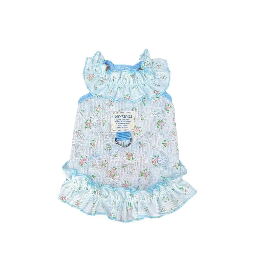 Pet Clothes Thin Dog Cool Dress Cute Soft Dog Cooler Clothes Breathable Skin-friendly Puppy Skirt Spring/Summer