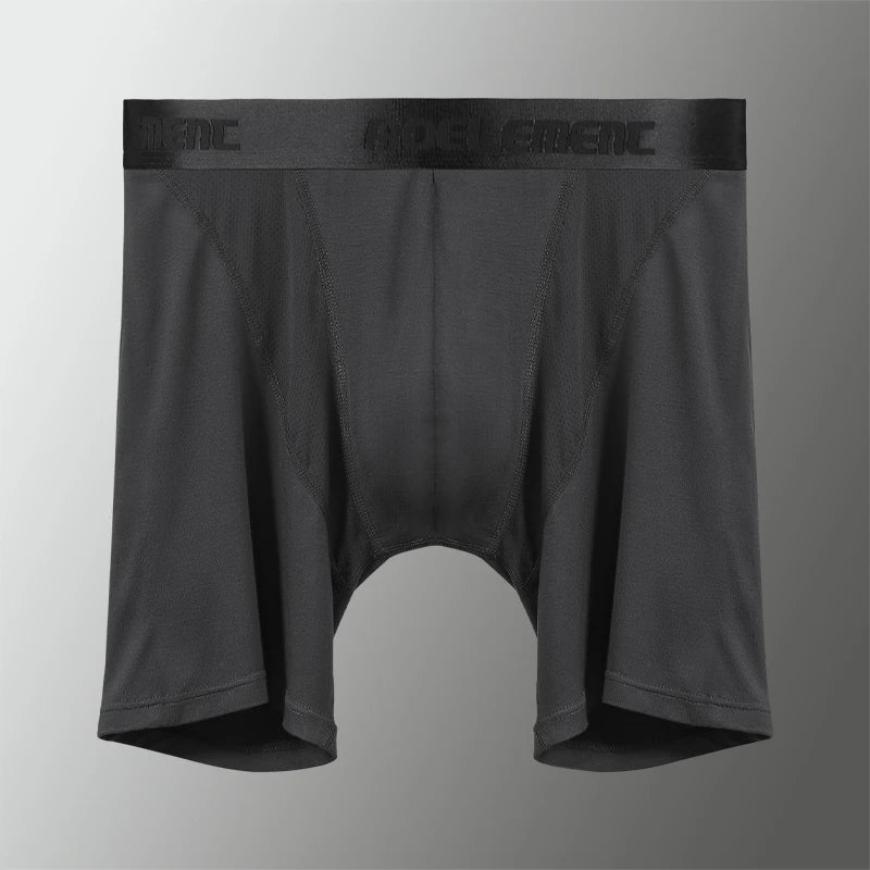 Sports Underwear Men's Anti-Wear Leg Modal Professional Running Fitness Tight Long Leg Quick-Drying Extended Boxer Briefs