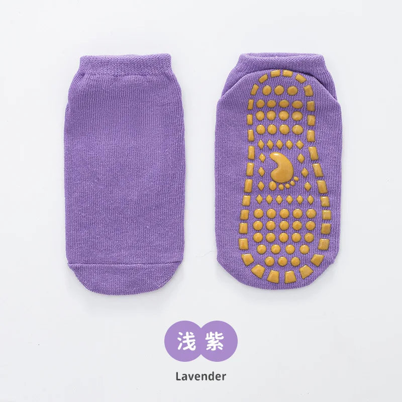 Kids Adults Anti-Slip Floor Socks Parent-Child Trampoline Cotton Breathable Socks Elasticity Sports Boys Girls Outside Children
