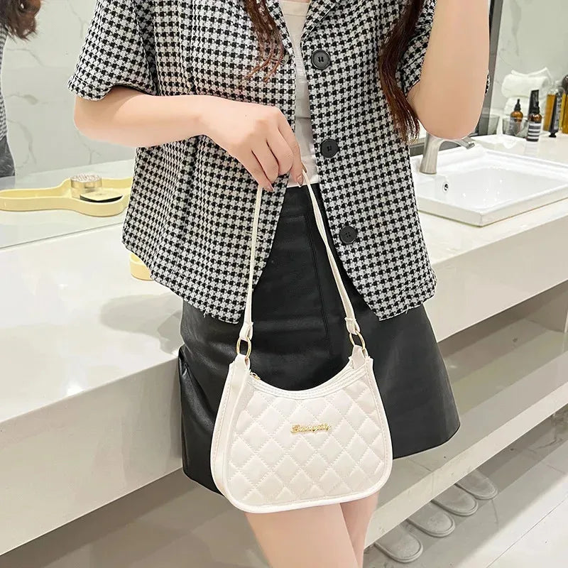Ladies' retro shoulder bag, armpit bag, crossbody bag with fashionable design