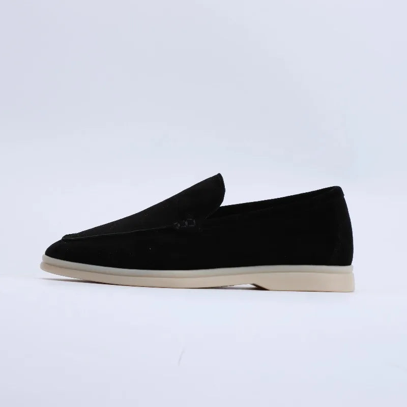 Luxury Men's Moccasin New Fashion Suede Loafers Exquisite Flat Bottom Casual Shoes for Man Classic Designer Shoes Zapatos Hombre