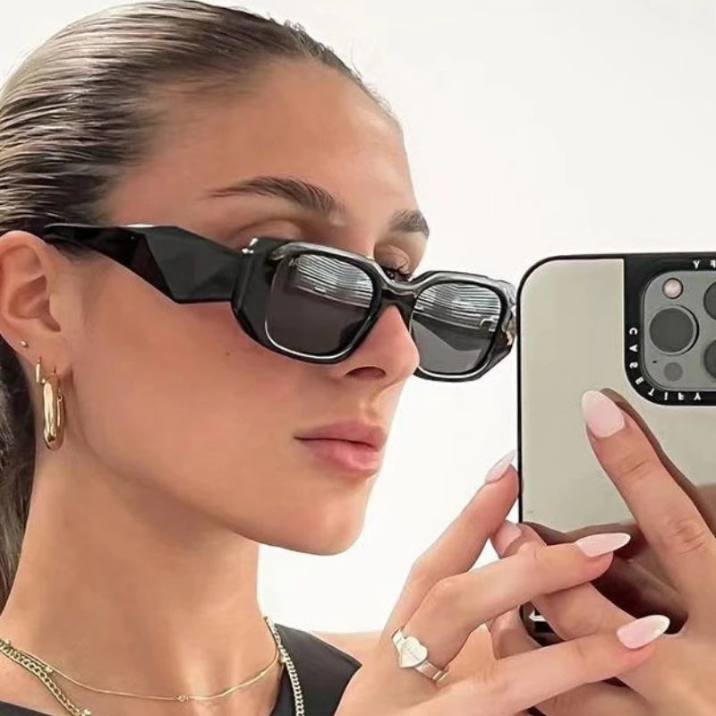 New Sunglasses for Men Women Trendy Sun Glasses Goggle Man Brand Designer Square Glasses Shades Female Eyewear Oculos