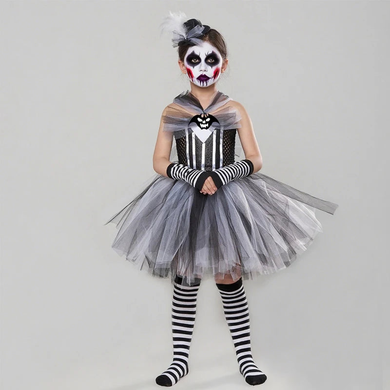 Kids Girls Tutu Dresss Halloween Cosplay Costume Carnival Party Boy Costume Witch Fancy Clothes Halloween Gifts for Children