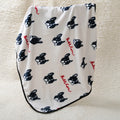 Soft Flannel Pet Blanket Cute Bulldog Print Warm Dog Bed Mat Cat Cover Breathable Sleeping Pad for Puppy Kitten Hamster Supplies
