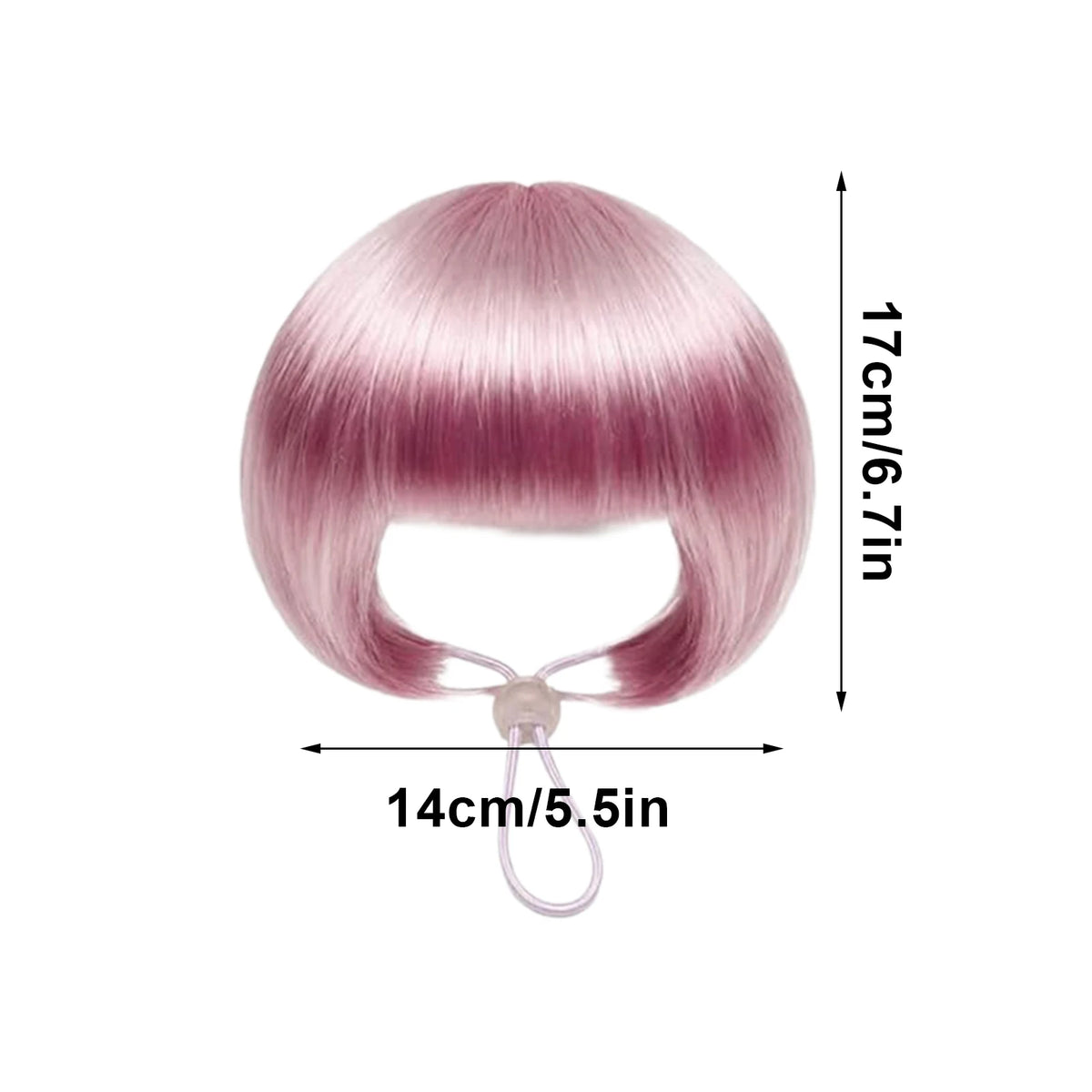 Pet Wig Accessories Dog Headdress Funny Costume Puppy Cosplay Dress Up Cute Pet Wig Cosplay Funny Props Head Accessories