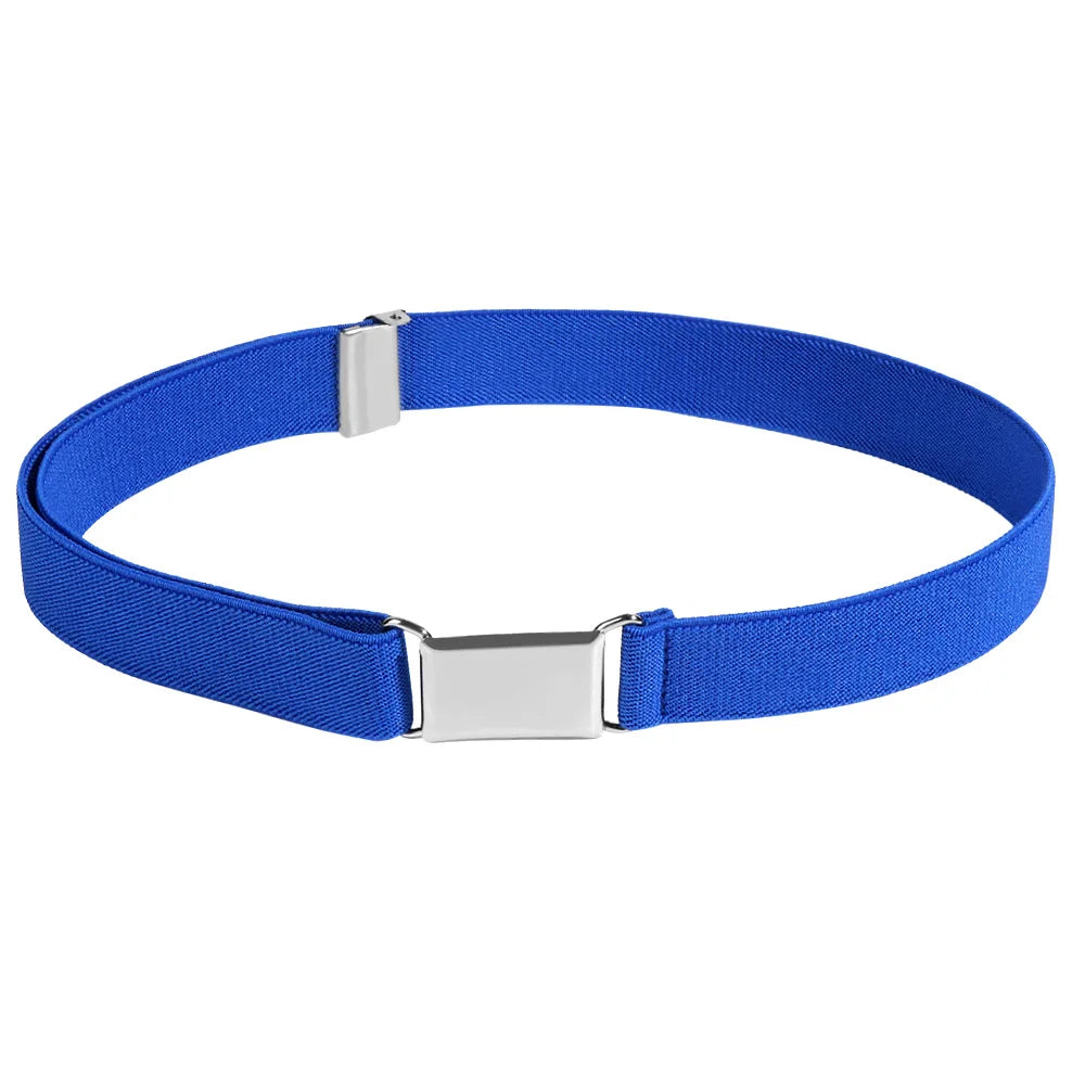 Kids Stretch Waist Belt With Buckle Elastic Belts Girl Adjustable Elastic Canvas Waistband 75*2.5cm