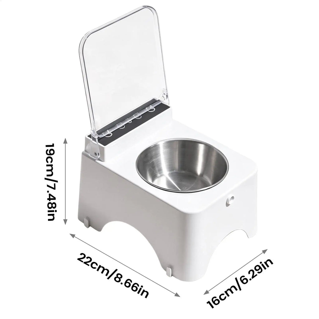 Pet Feeder With Automatic Lid Cat Food Dispenser Pet Bowls Drink Water Feeding Bowl Dustproof Feeder For Cat Dog Pet home