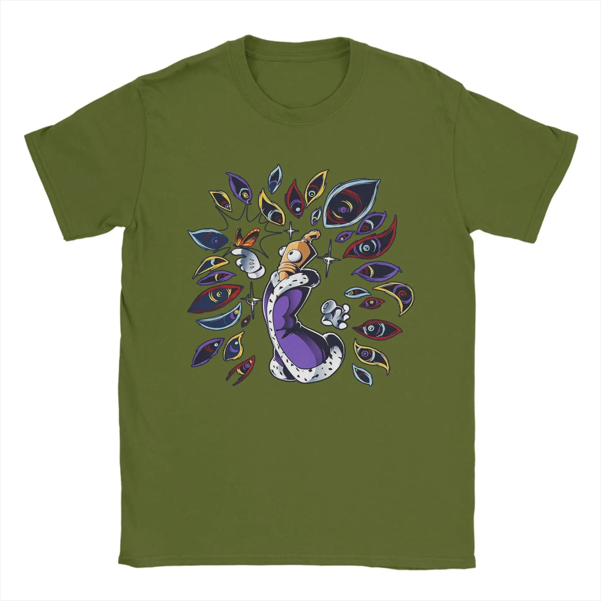 Men T-Shirts Kinger Cartoon Digitals Circus Funny Pure Cotton Tees Short Sleeve T Shirts O Neck Clothing Summer