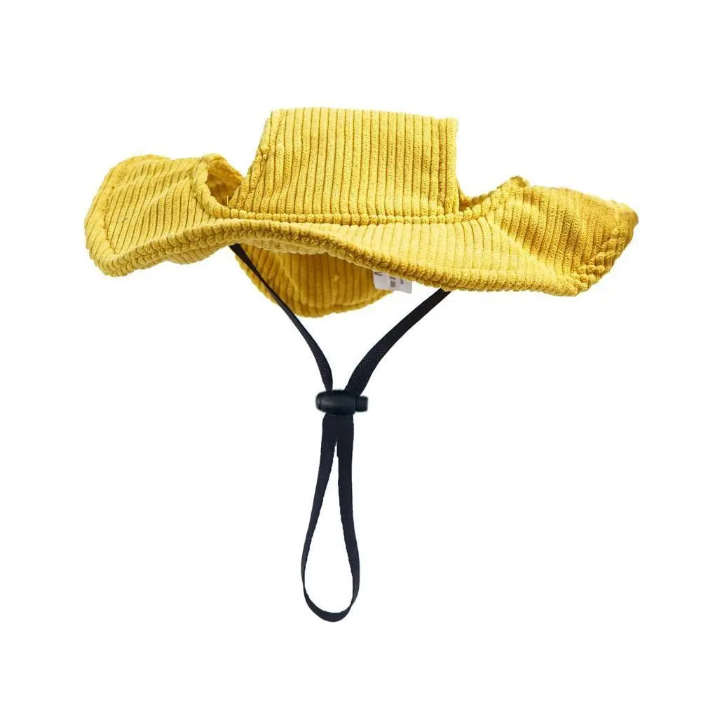 Pet Accessories Adjustable Dog Fisherman Hat Soft with Ear Holes Cat Sunscreen Hat Breathable Dog Baseball Cap for Dogs Cats