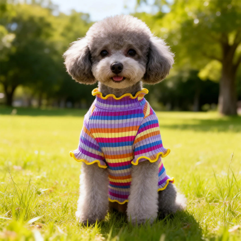 Pet Dog Clothes Puppy Vest T-shirt Shirt Cute Spring Pet Skirt Dress Roupas para cães Bottoming Shirt Dog Costume Puppy Clothes