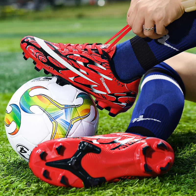 Soccer Shoes for Kids Teenagers Adults TF Soccer Cleats Football Shoes Boys Long Spikes Sneakers FG Zapatos De Futbol