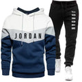 New autumn and winter men's casual pullover + trousers two-piece outdoor jogging fashion men's hooded sweatshirt sportswear set