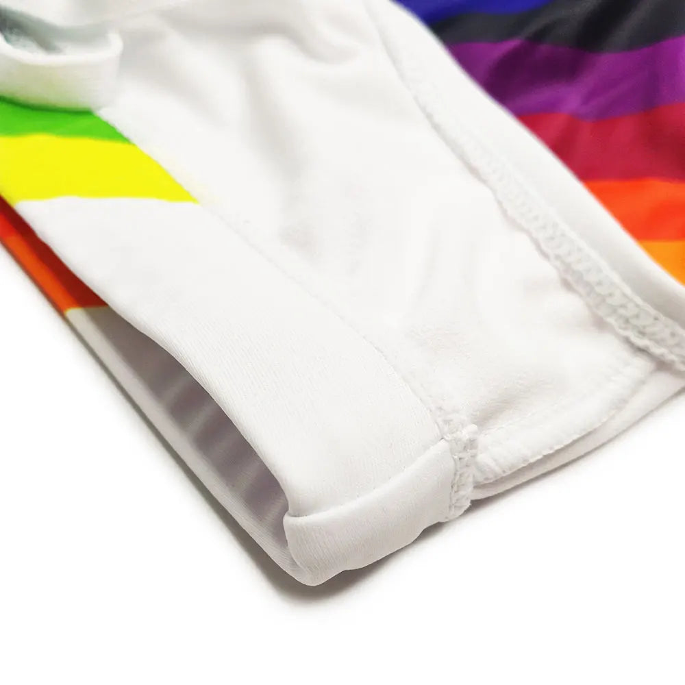 Men's Swim suit Wear Briefs Swimming Push-Up Sexy Bikini Swimsuit Beach Short rainBow Surfing trunks men bathing suit  swimwear