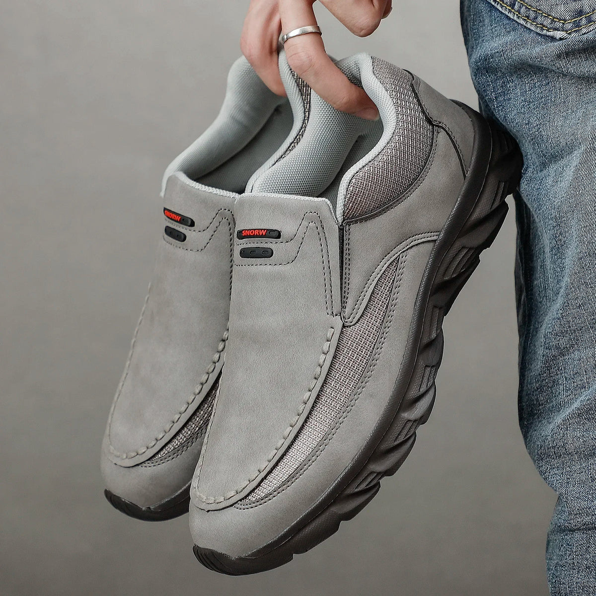 Men Leather Casual Shoes Breathable Loafers Men Sneakers New Male Comfortable Leather Flat Footwear Sneakers Men Shoes