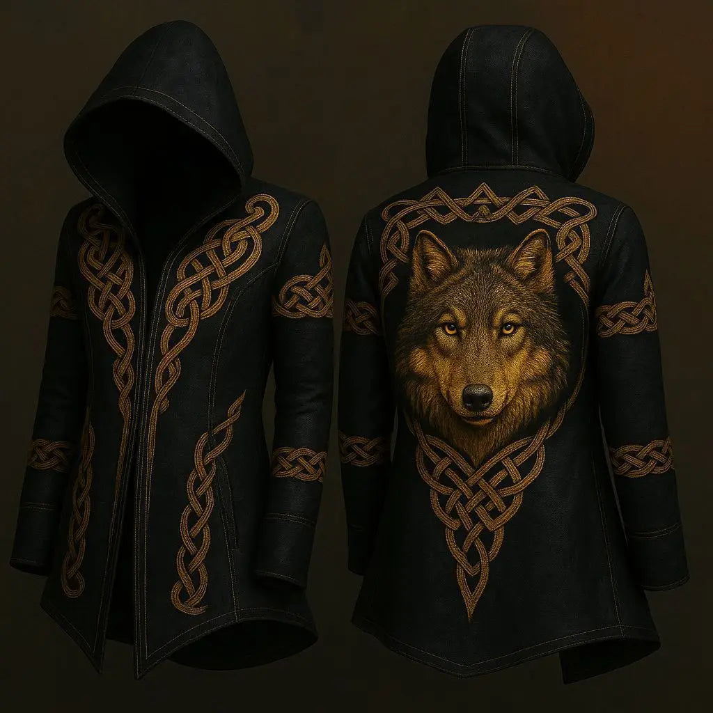 New style hoodie2025Cross-border European and American Style Men's Hoodie Cardigan Tough Guy No Zipper Printed Halloween Hooded