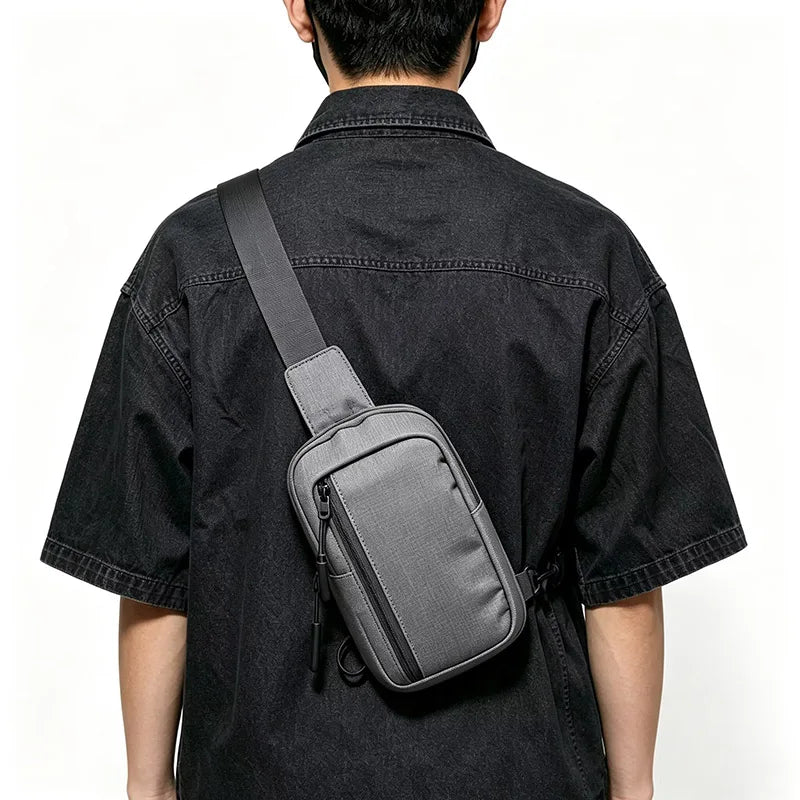 Men's Chest Bag Fashion Nylon Small Casual Men Mini Handbags Male Cross Body Shoulder Messenger Bags For Men Purses and Handbags