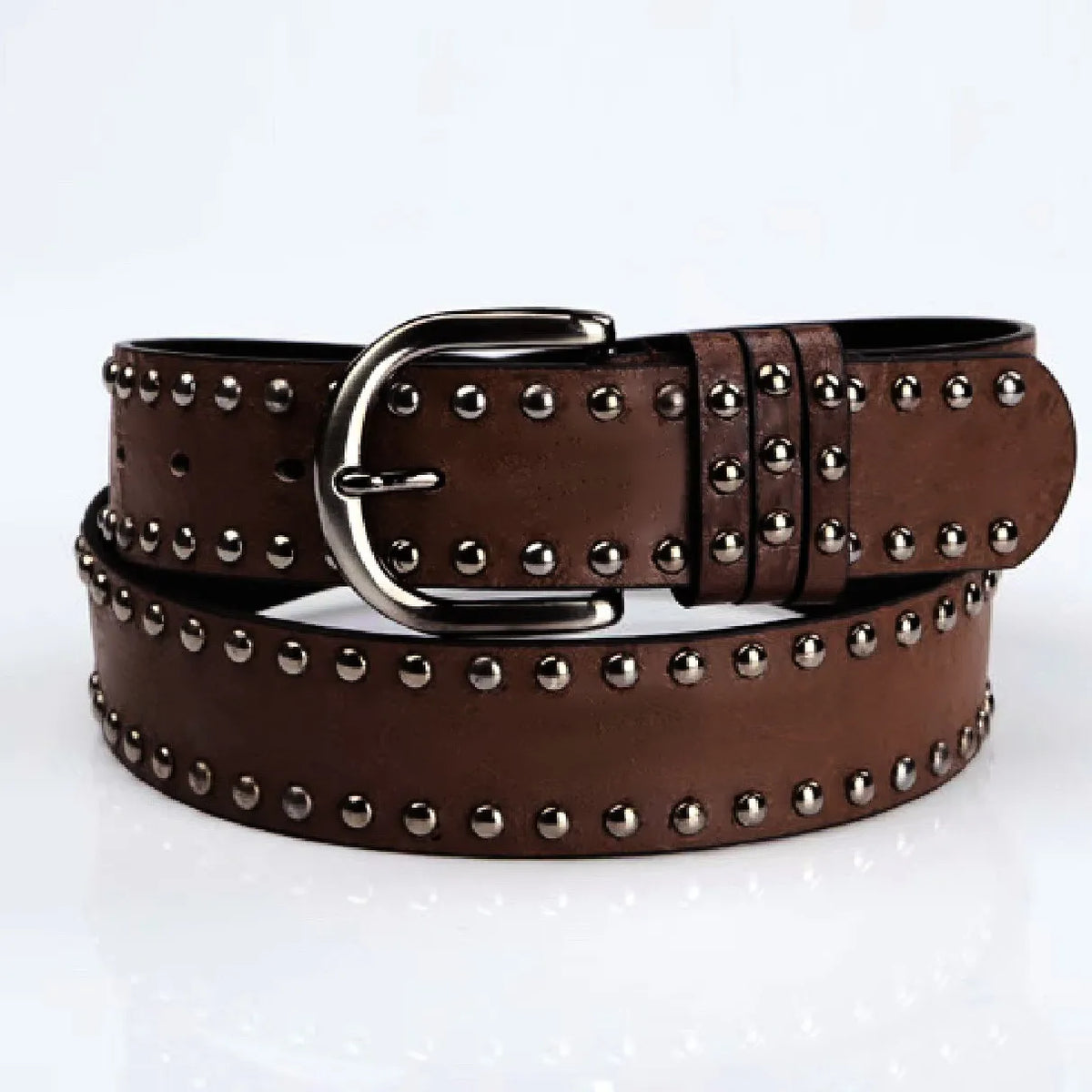 Women's Belt, Fashionable Streetwear Belt with Rivet Design, Perfect for Daily Outings and Shopping