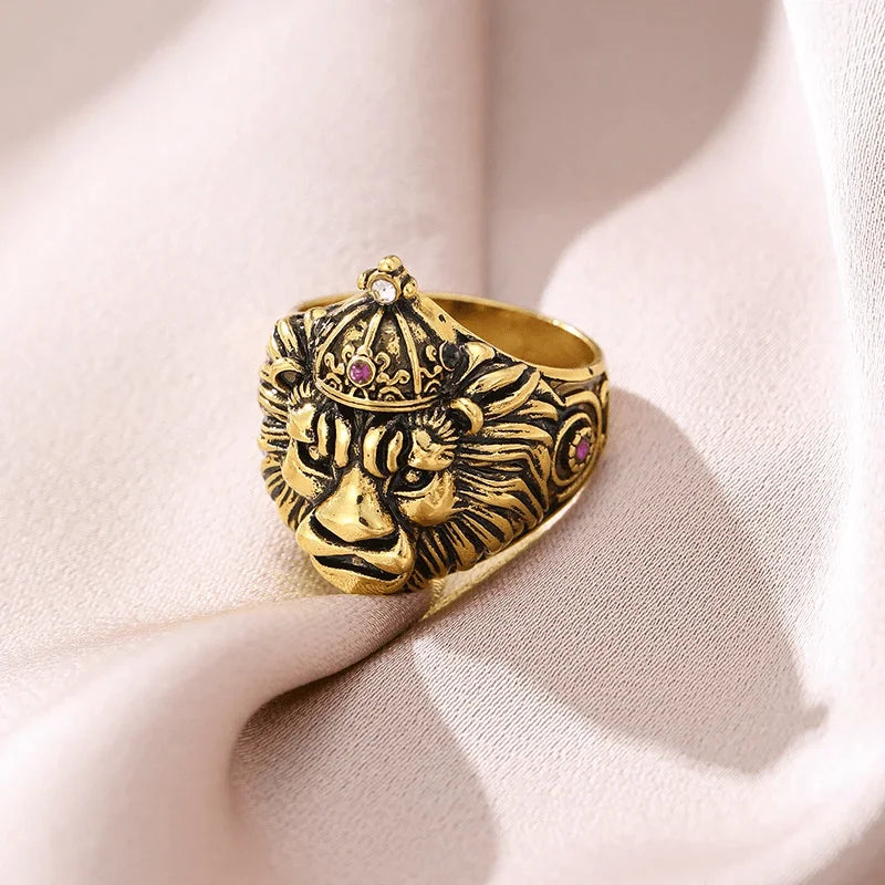 1 Fashionable and Creative Retro Men's Jewelry Accessory Gift, Wedding Engagement Ring Suitable for Men's Daily Holiday Wear