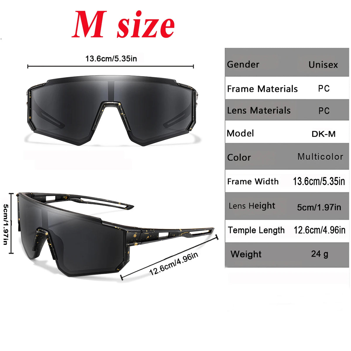 1/6 Pairs Youth Sunglasses with UV400 for Wholesale Goggles Retail Age 9-14 Years Old Boy Girls Baseball Cycling Running