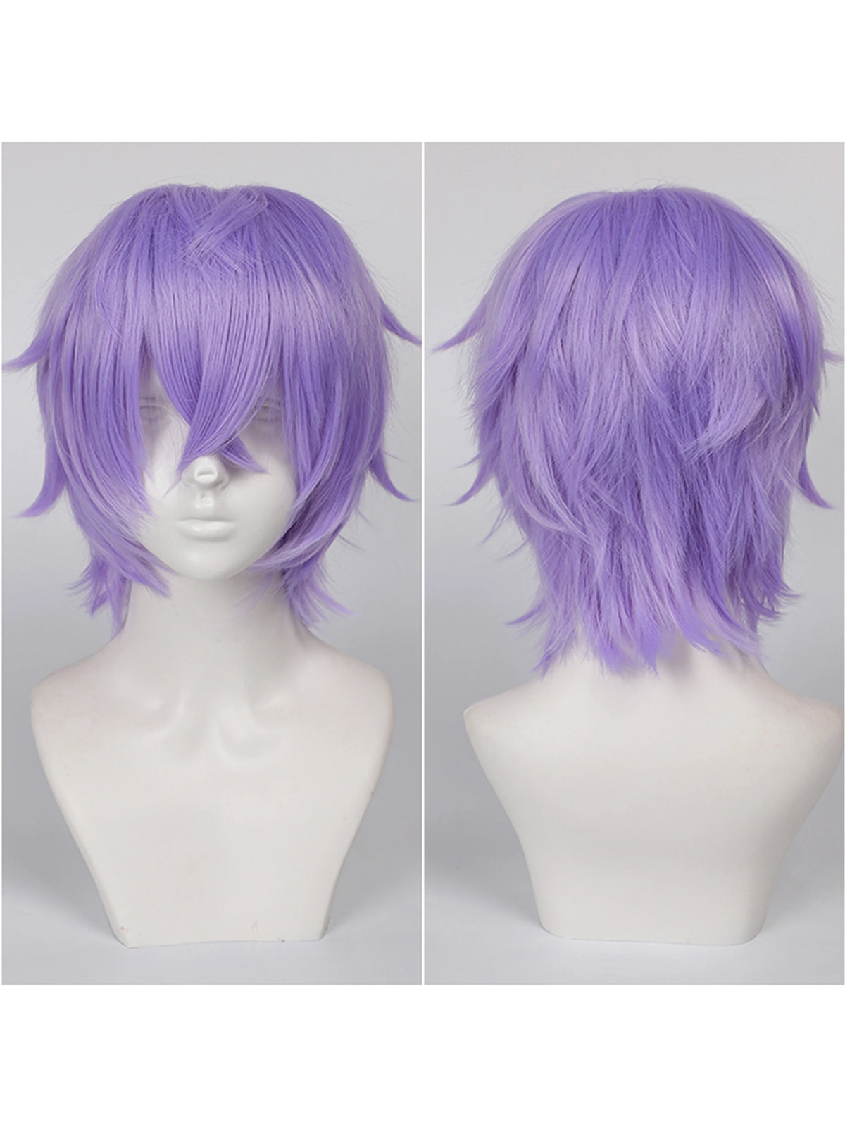 Short Wavy Bob Synthetic Wig with Air Bangs Heat Resistance Shoulder Length Curled 14inch Wigs for Daily Use Cosplay for Women