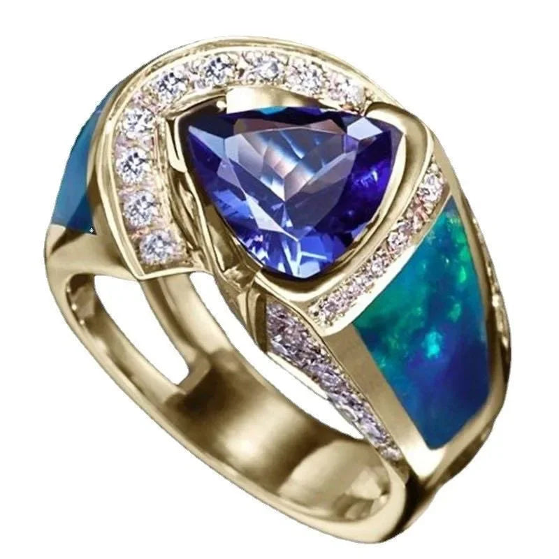 New Universal Ring for Men and Women Trendy  Fashionable  Retro  Punk Style  Casual Party Gift Jewelry  Bling Ring Men