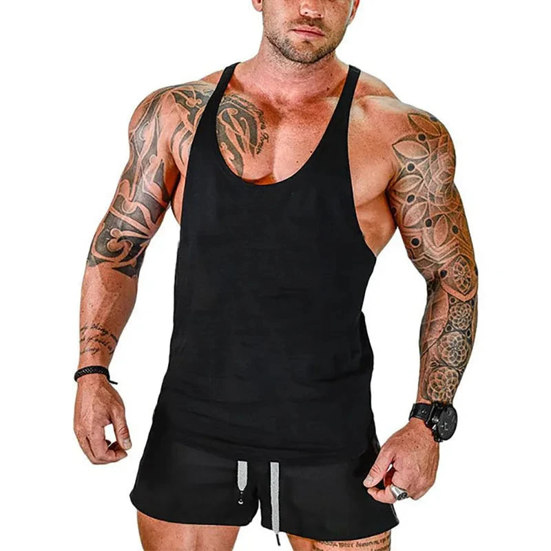 Men's Vest Sportswear Singlet Brand Vests Bodybuilding and Fitness Stringer Singlets Undershirt Man Clothing Muscular Shirt Gyms