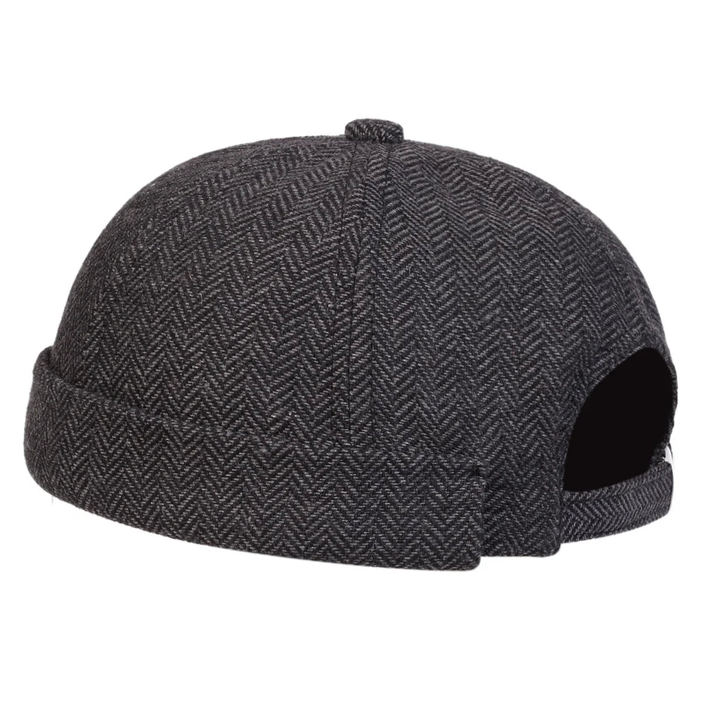 Men Houndstooth Landlord Caps Spring and Autumn Adjustable Melon Skin Hats Literary Hip Hop Hat Painter Cap