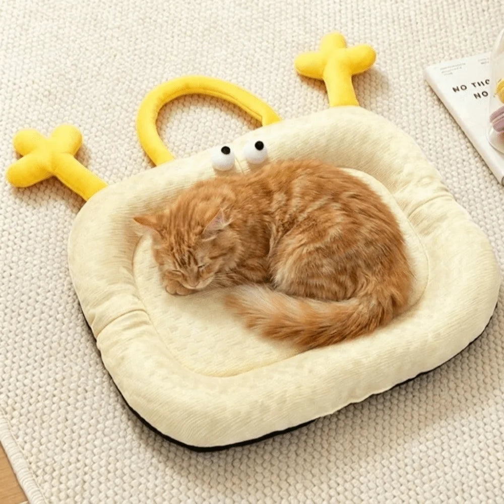 Pet Sleeping Pad Nonslip Dog Ice Beds Soft Comfortable Pet Cooling Mat Breathable Cool Mattress Summer