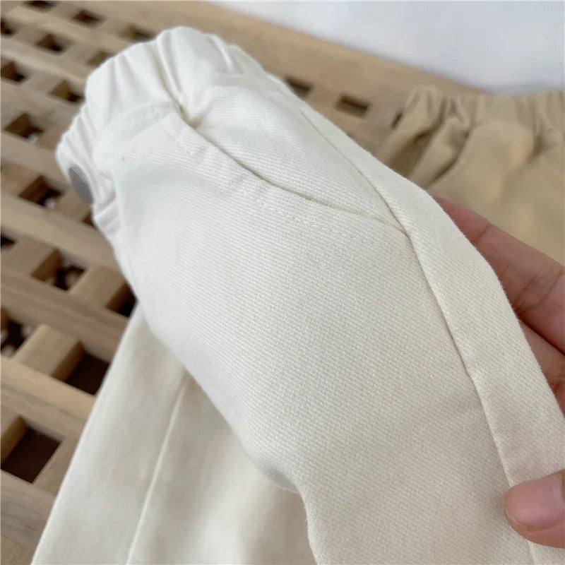 Toddler Boys Girls Pants Casual Kids Baby Boys Solid Color Harem Pants Soft Girls Fashion Trousers Outdoors for 2 3 4 6Years Old
