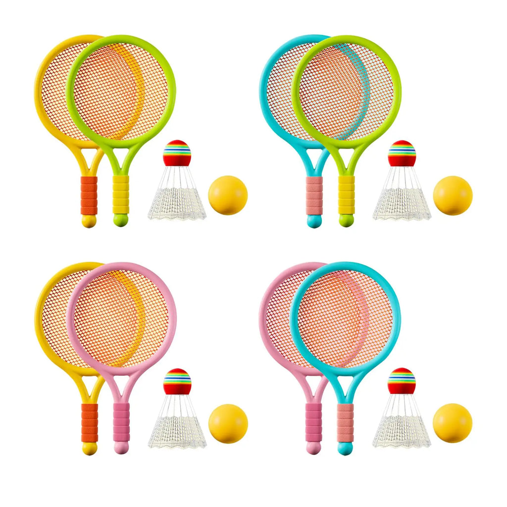 Children Badminton Tennis Set Sports Durable Tennis Racket for Kids for Play Beginner Players Beach Toys Indoor Outdoor Boys